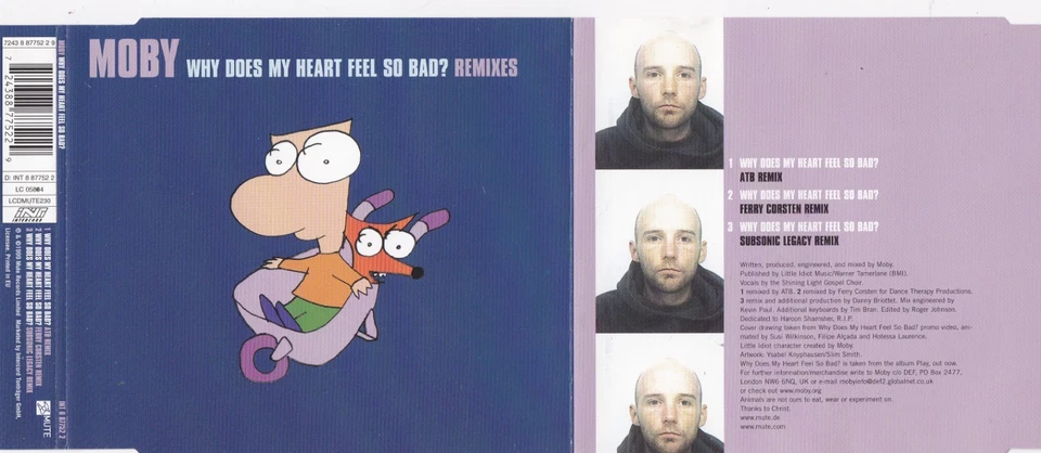 Moby - Why Does My Heart Feel So Bad (Remixes)  (3 Track Maxi CD) - Bild 1 von 1