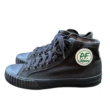 PF Flyers Sandlot High Tops Mens Sz 6 Women’s Sz 7.5 Black Canvas Sneaker Shoes