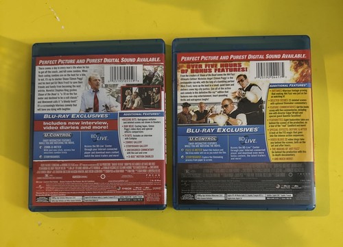 SHAUN OF THE DEAD / HOT FUZZ (BLU-RAY DOUBLE FEATURE - LIKE NEW - FREE SHIPPING - Picture 2 of 10