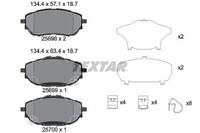 1 X Bremsbelagsatz BremsbeläGe Textar 2569801 FüR Toyota