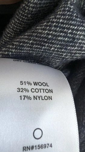 Hand Made In USA Imogene + Willie Wool Chore Jacket Men's SMALL Blue Black  image 7
