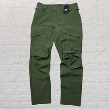 Under Armour Alpha Cargo Pants Tactical Storm Tech Green Men's 34x32
