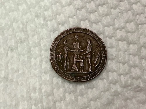 Original GAR Grand Army Of The Republic Veterans Military Bronze Lapel Pin