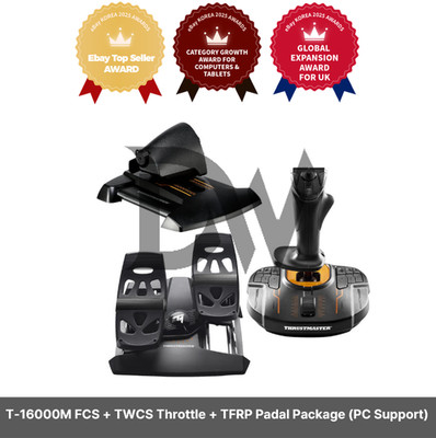 Trustmaster T-16000M FCS + TWCS Throttle + TFRP Padal Package (PC Support)