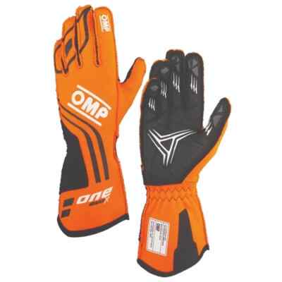 OMP Racing Race & Kart Gloves One Evo X (FIA) orange - size M