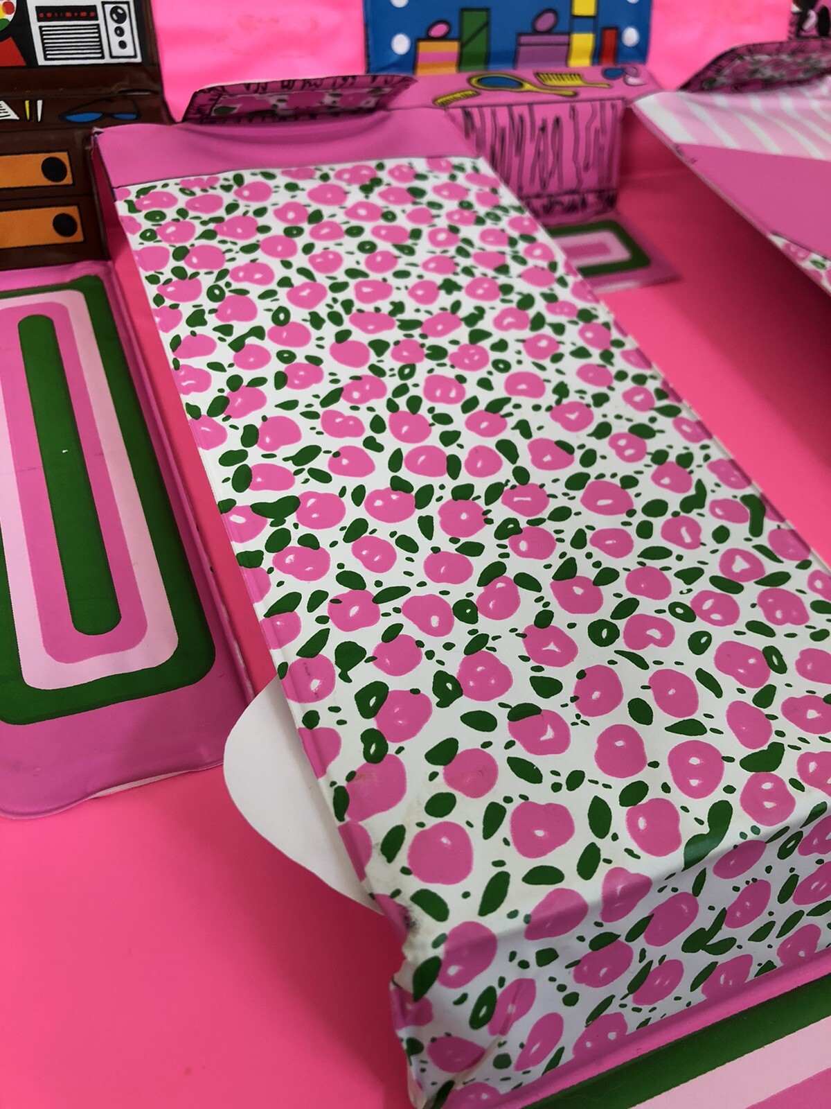 Fashion Doll Carry All Bedroom Case 1983 Vintage for Barbies or Other