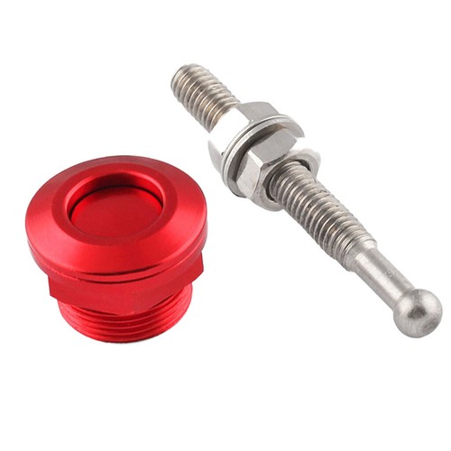 4 PCS 22mm Car Push Button Bonnet Hood Pin Lock Clip Kit Quick Release Latch Red - Picture 6 of 9