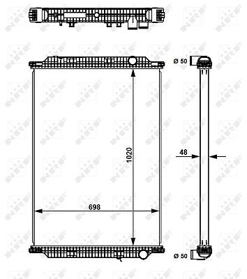 NRF 509726 Kühler, Motorkühlung für RENAULT LKW - Bild 5 von 5