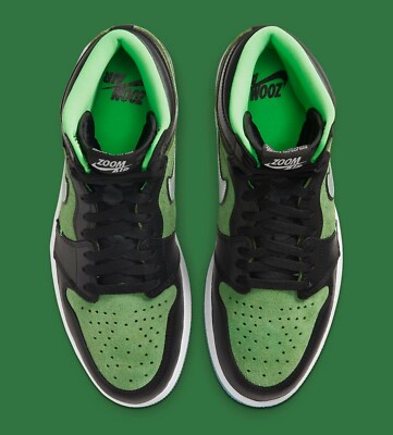 Size 11.5 - Air Jordan 1 Zoom High Zen Green for sale online  display picture 3