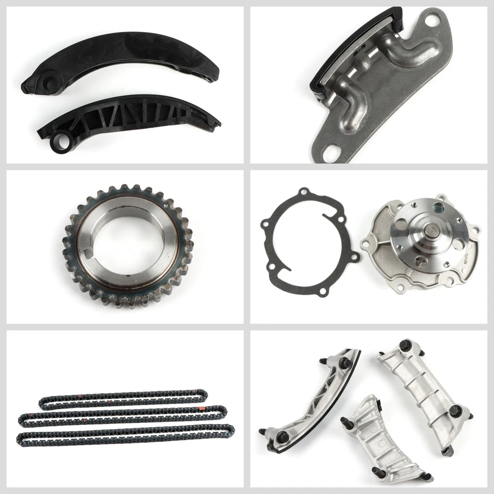 Kit de cadena de distribución bomba de aceite y bomba de agua y solenoide VTC para 07-16 Cadillac Suzuki 3,6 L Foto 4 de 4