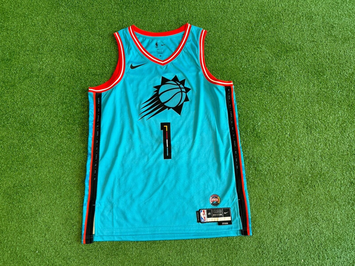 Nike Swingman Devin Booker NBA #1 Phoenix Suns Basketball Jersey