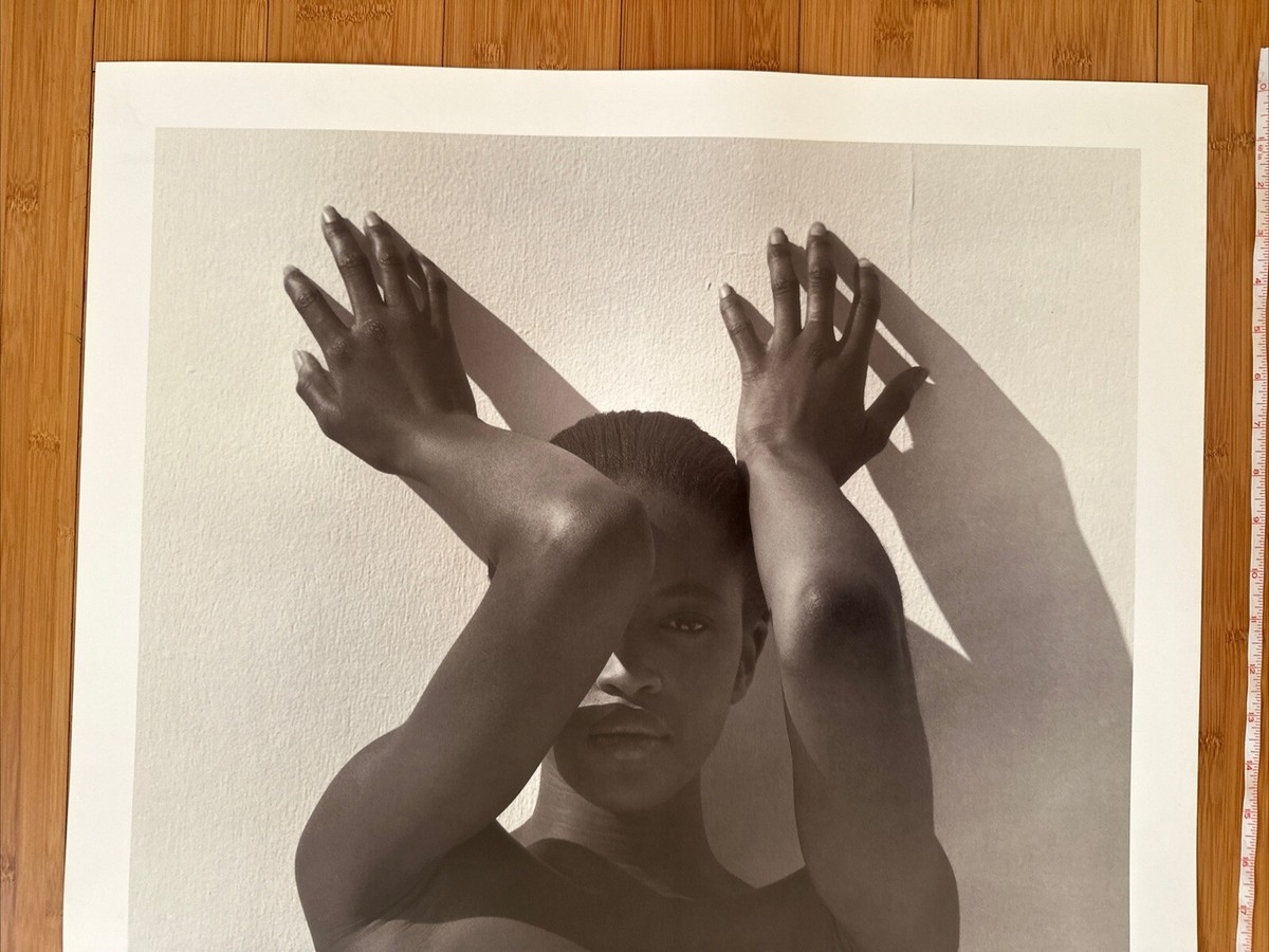 Vintage 1988 Herb Ritts Fahey Klein Gallery Poster Naomi