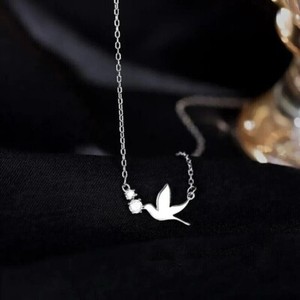 Authentic 2Ct Round Simulated Diamond Flying Dove Pendant 14K White Gold Plated