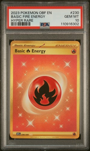 Basic Fire Energy graded PSA 10 for sale on eBay