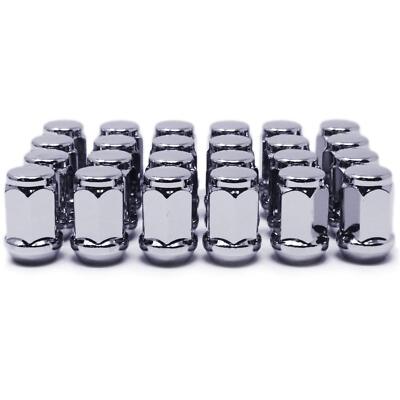 Pack Of 20 Bulge Acorn Lug Nuts - M12x1.5 Thread, 19mm Hex, Chrome Plated Steel