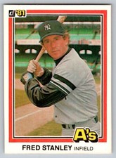 1981 Donruss - #585 Fred Stanley