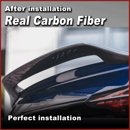 For Audi A4 B9 B9.5 Sline S4 Sedan 2017-2023 REAL Carbon Rear Trunk Spoiler Wing - Picture 5 of 10