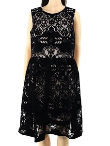 tommy hilfiger black lace dress