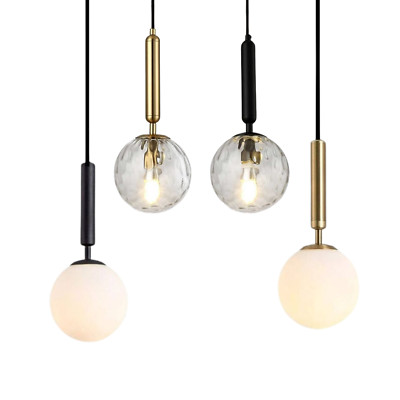 Moderne Glaskugel Pendelleuchte - klare passende Küchen Deckenleuchte Lampenschirme