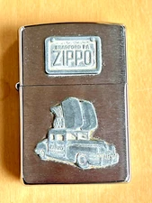 Vintage Zippo Lighter Bradford PA Chrysler car 1998 w/ flint