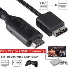 For Sony PS1 PS2 to HDMI Adapter Cable Game Console Audio Video Converter Cable
