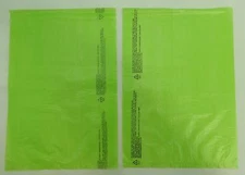 Qty. 100 Lime High-Density Bags 8.5" x 11" Plastic Merchandise Shopping Bag 