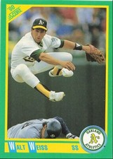 1990 Score Walt Weiss Oakland Athletics #110