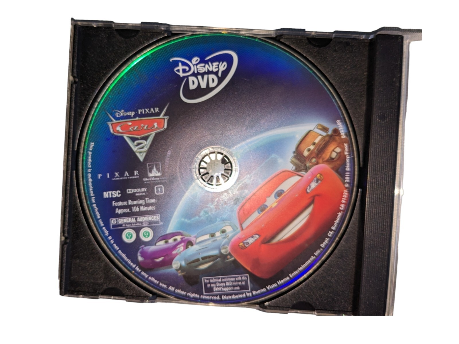 Cars 2 DVD - Disney Pixar - Rated G Disc Only 786936812770| eBay