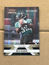 2010 PANINI THREADS - DEJI KARIM #224 JAGUARS ROOKIE 054/100