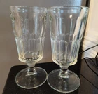 2 - Vintage Ice Cream Soda Fountain Shop Sundae Milk Shake Ice Cream Glass HUGE!