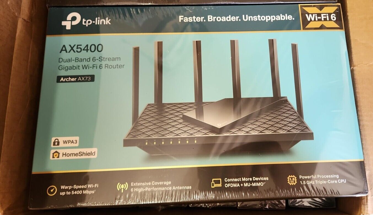 【Nia】TP-Link AX73(AX5400) 【新品未開封】 TP-LINK AX5400 Dual-Band Gigabit Wi-Fi 6 Router (Archer AX73