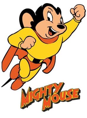 Mighty Mouse # 10 - 8 x 10 - T Shirt Iron On Transfer