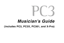 Kurzweil PC3 PC3X PC361 X-Pro MUSICIAN'S GUIDE