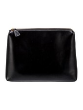 $250 Staud Black Leather Clutch Handbag *must See*