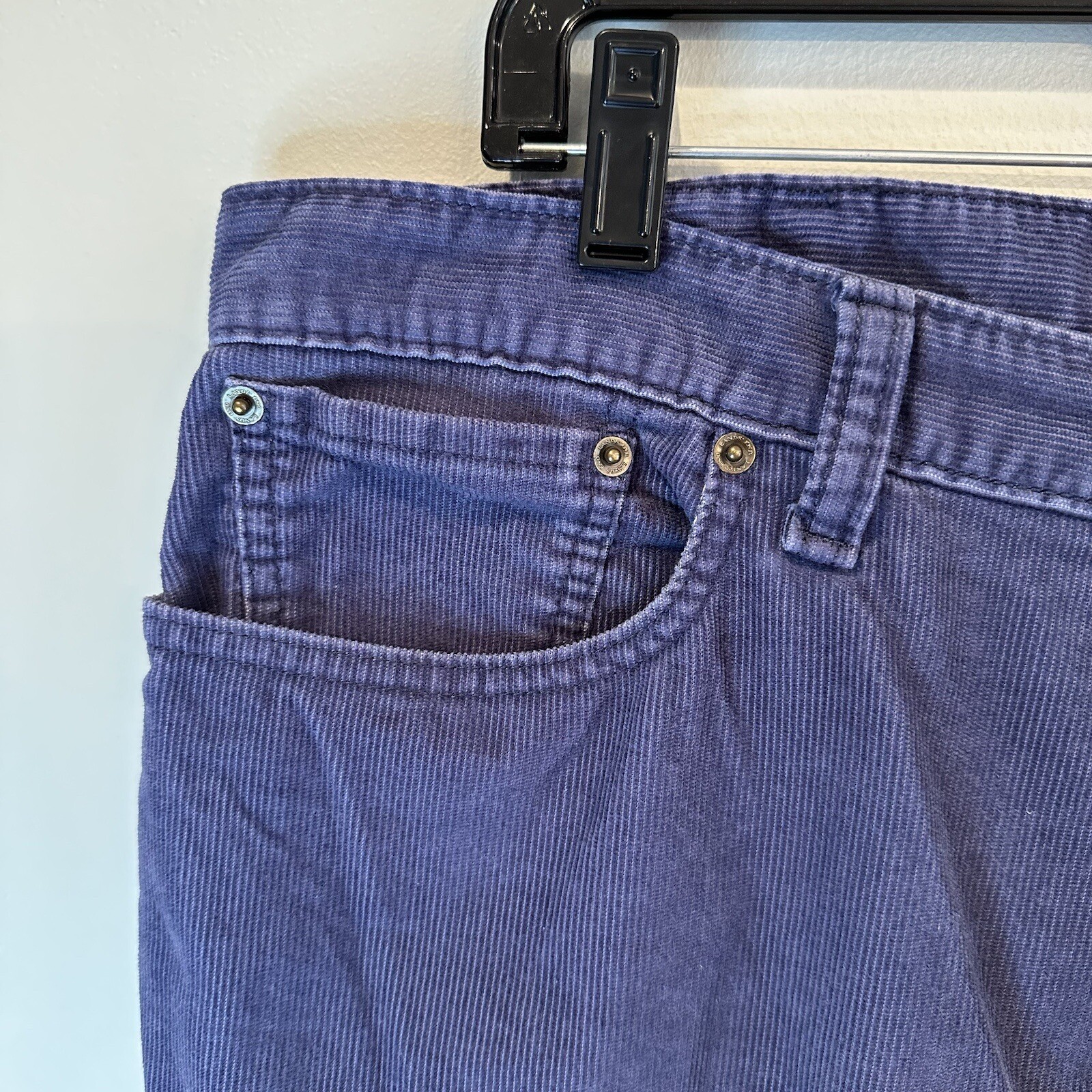 Lands' End Men's Straight Fit Navy Blue Corduroy Pant… Gem