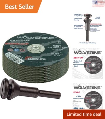 5Pcs Cutting Wheel For Drill,with 1/4 Stem Mandrel,Sturdy