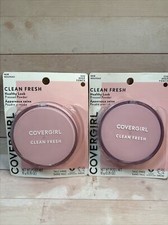 Lot of 2-CoverGirl Clean Fresh Healthy Look Pressed Powder 220 DEEP
