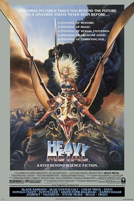 1981 Heavy Metal Movie Poster 11X17 Hanover Fiste Katherine Zeke