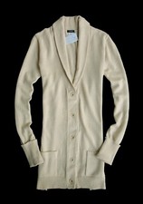 NWD J.Crew Cotton Cashmere Library Shawl Cardigan Size Small