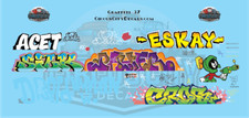 Railroad Graffiti N Scale Decal Set