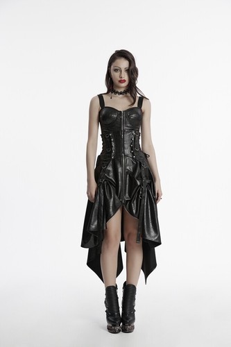 Punk Rave Women Black Gothic Punk Faux Leather Versatile Corset Waistband - Bild 6 von 22