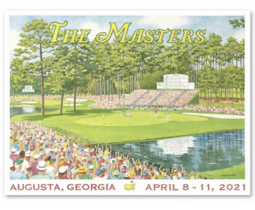 Official 2021 Masters Golf Poster 18