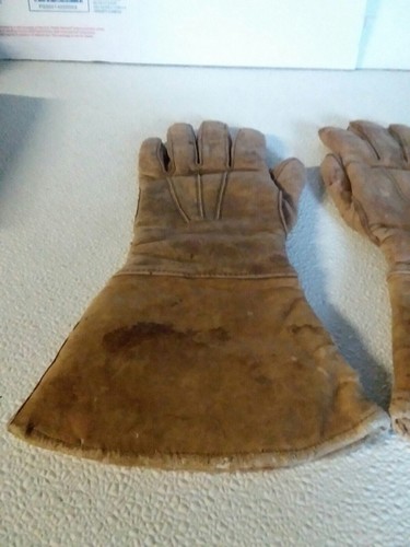 Vintage Gloves Leather gloves fur lined Scully Bros. - 第 2/11 張圖片