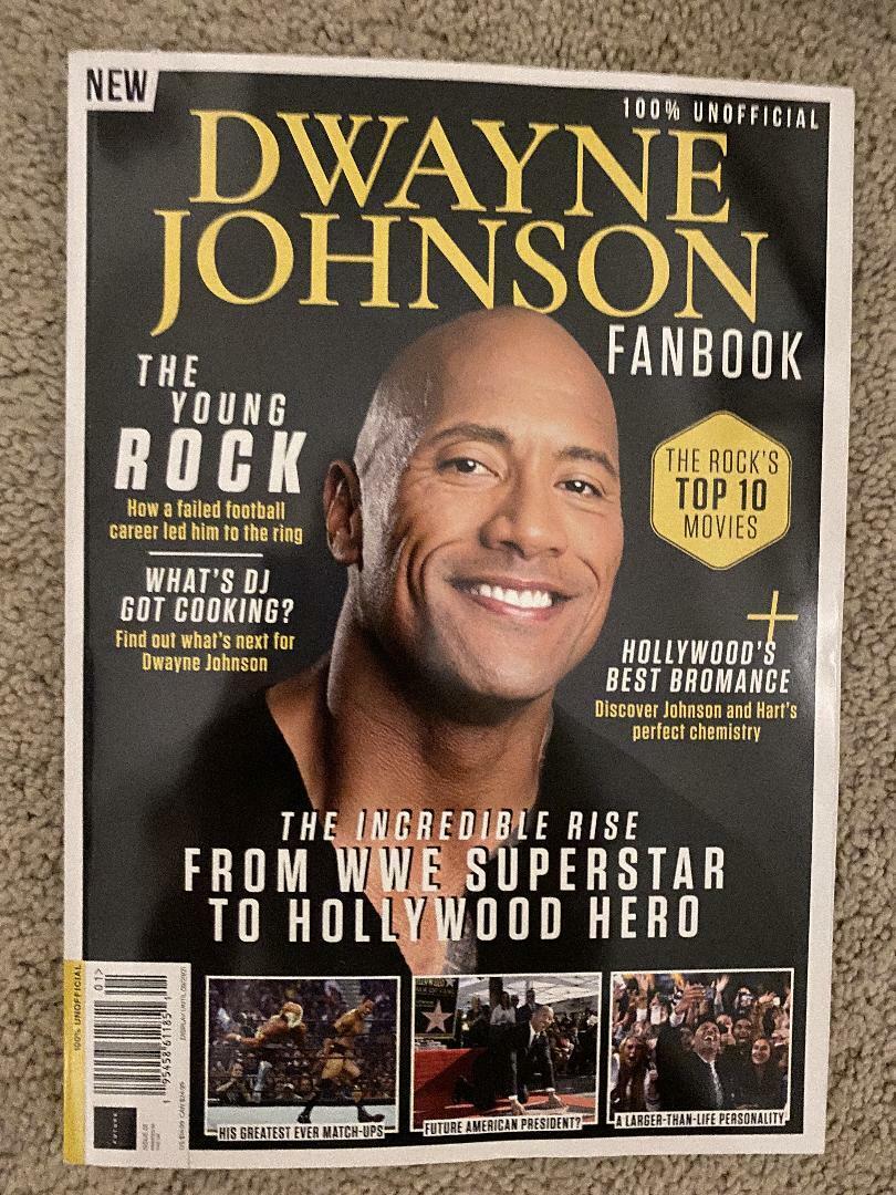 DWAYNE JOHNSON The ROCK Magazine FANBOOK WWE Superstar HOLLYWOOD ...