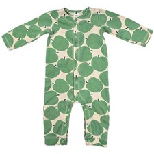 Baby Gap Green Apple Print Long Sleeve Snap F...