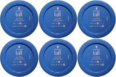 6x 75ml taft Ultra Wax styling wachs Struktur ultra starker Halt 24h Kontrolle