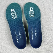 Superfeet Fleet Feet Insoles Teal Blue Sz B Womens 5 Uncut Demo