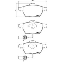 Brembo BremsbeläGe Bremsbelegsatz Vorne FüR Audi A4 VW Passat Variant