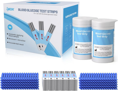 IMDK GLU-T1 Blood Glucose Test Strips for Use with IMDK Diabetes Sugar 100 Pcs