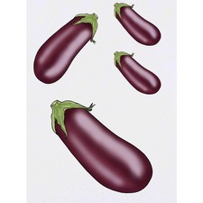 4 x 'Aubergine' Temporary Tattoos / Transfers TO00041879 